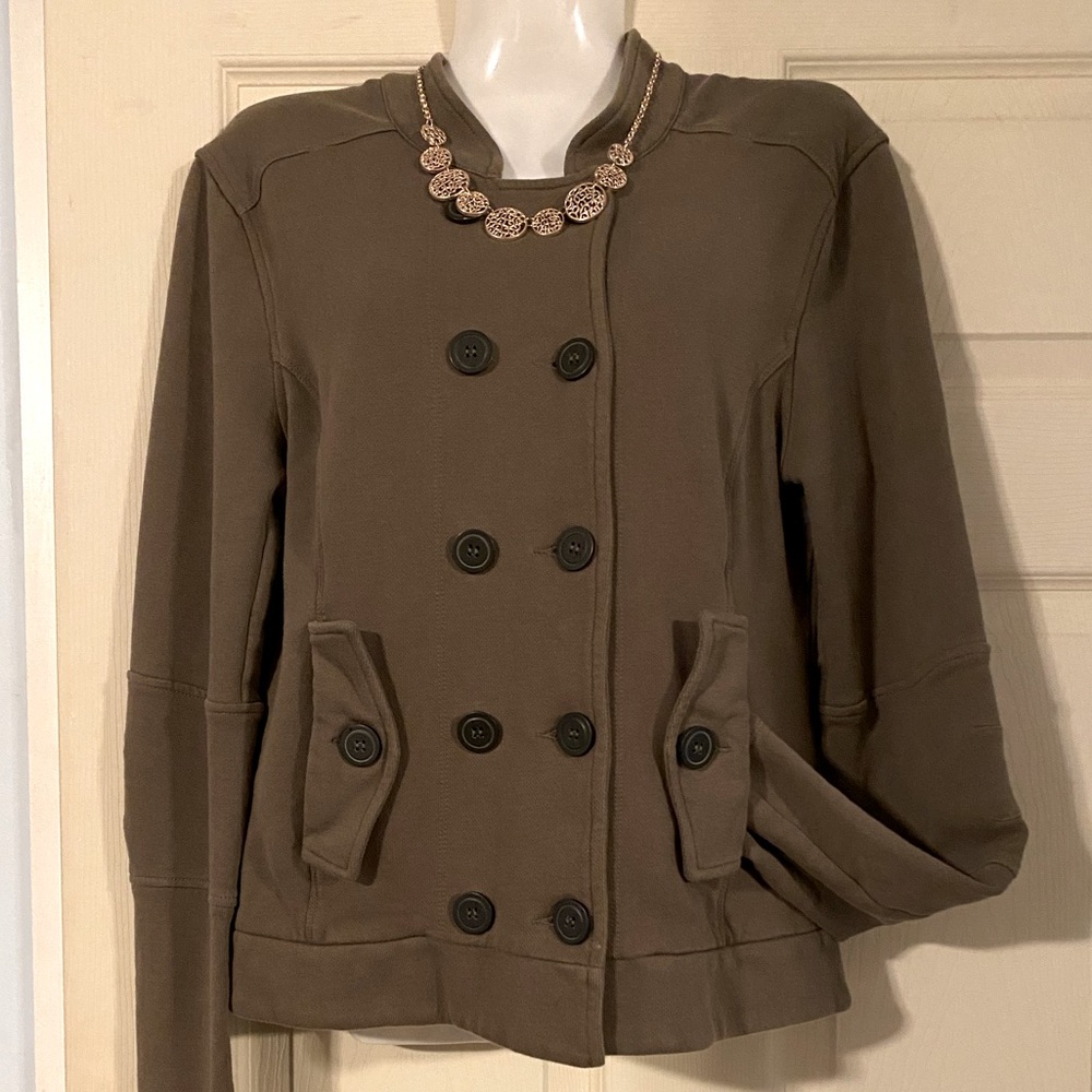 MNG by Mango military style knit jacket
